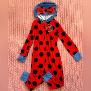 Ladybug character pajama onesie - kids size S (6/6X)